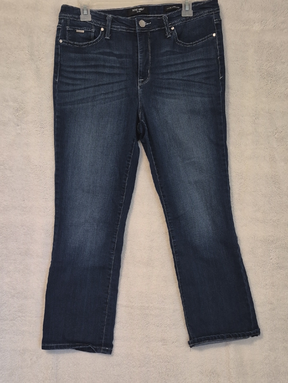 Nine West Women's Dark Indigo Boot Cut Jeans Size 10